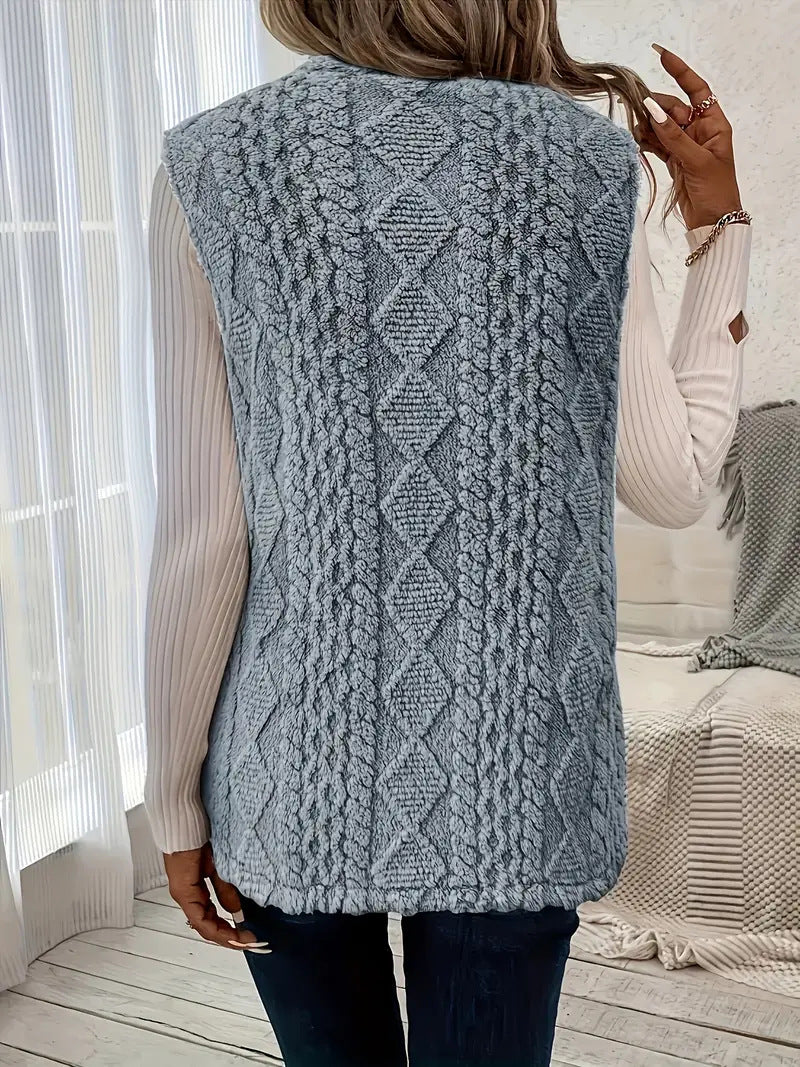 Damen Strickweste mit luxuriösem Obermaterial R&B