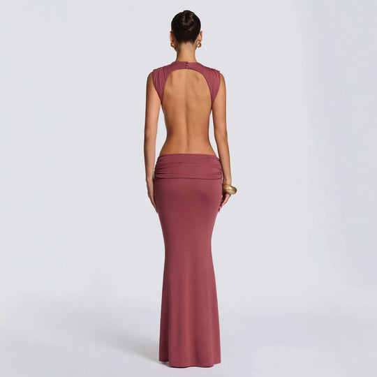 Damen Elegantes Abendkleid mit raffinierten Cut-Out-Details und figurbetontem Schnitt R&B