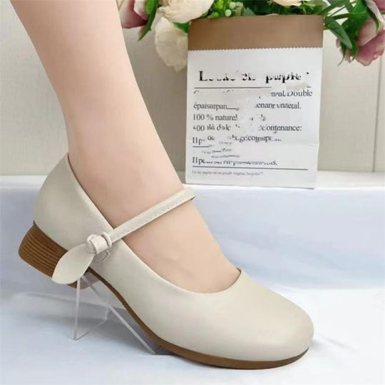 Damen elegante Ballerinas mit modischem Riemen und komfortablem Fußbett R&B