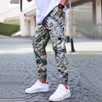 Herren Cargohose im angesagten Camouflage-Design mit elastischem Bund und praktischen Taschen R&B