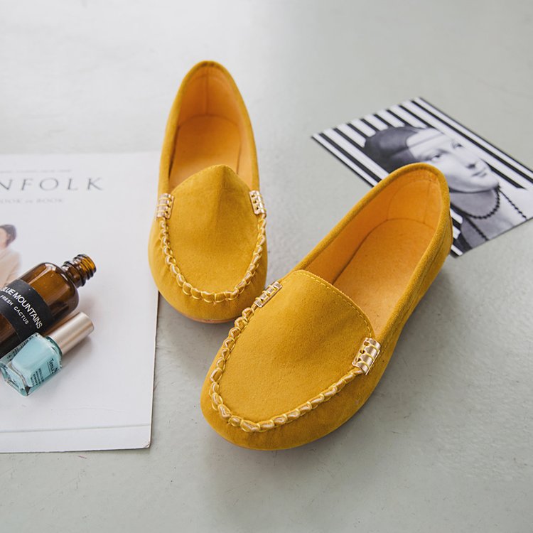 Damen nan bequeme Veloursleder Mokassins mit gepolsterter Innensohle R&B