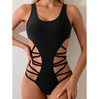 Damen Badeanzug mit raffiniertem Schnitt R&B
