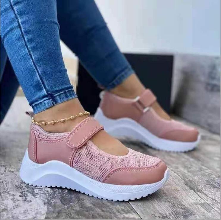 Damen Komfortable Slip-On Sneakers mit elastischem Band