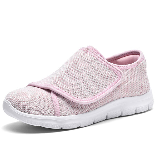 Damen Komfortable Slip-On Sneakers mit verstellbarem Klettverschluss R&B