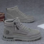 Damen Modische High-Top Stiefel mit robustem Sohlenprofil und praktischem Reißverschluss