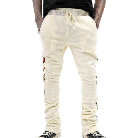 Herren modische Jogginghose mit elastischem Bund und strukturiertem Design R&B