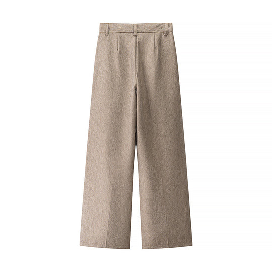 Damen Hosen mit weitem Bein und hoher Taille R&B