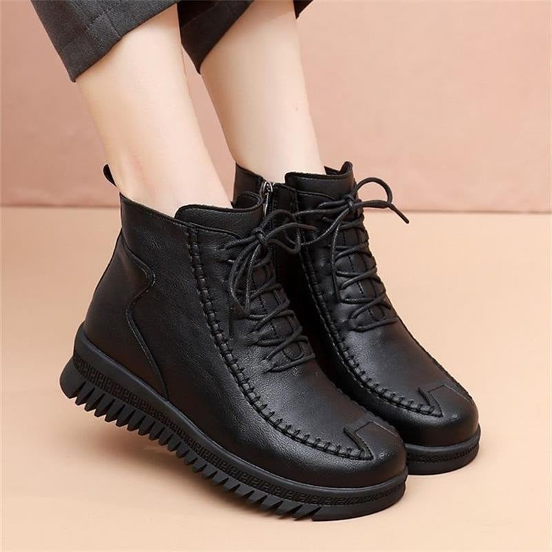 Damen Fashionable Stiefeletten mit hohem Komfort und modischem Reißverschluss R&B