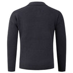Herren Strickpullover mit klassischem Kragen und strukturierter Optik R&B