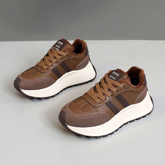 Damen gemütliche und stylische Sneakers mit kuscheligem Innenfutter R&B