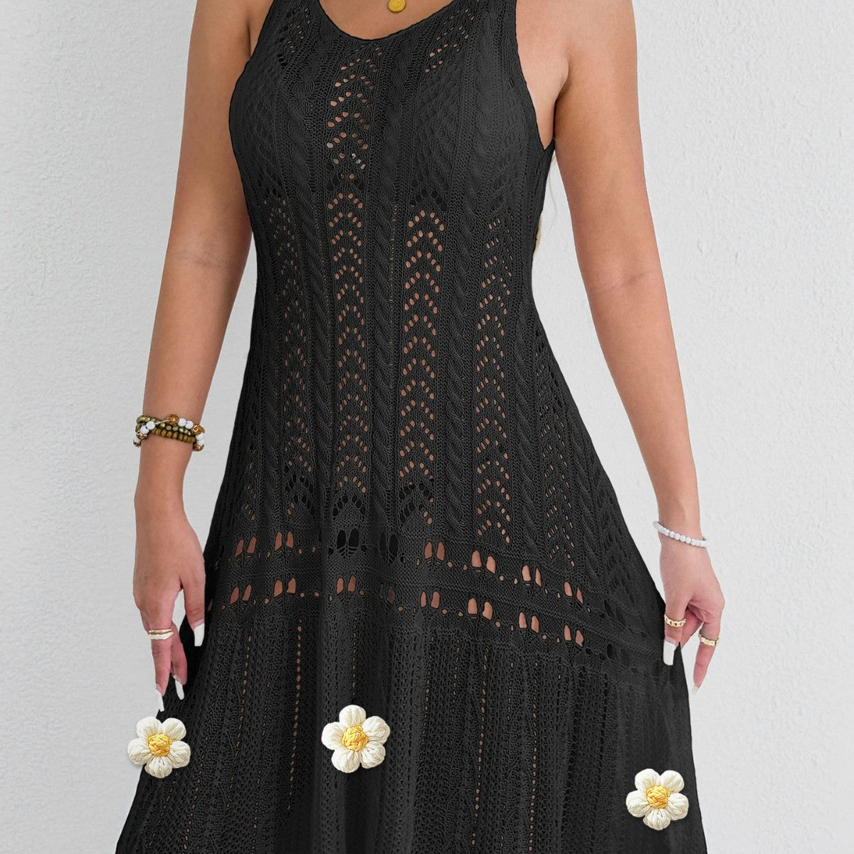 Damen gehäkeltes Strandkleid R&B 1779788034