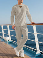 Herren lässiger Pullover und Jogginghose Set R&B