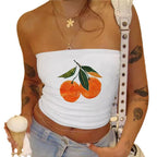 Damen Bandeau-Oberteil mit sportlichem Frankreich-Design R&B