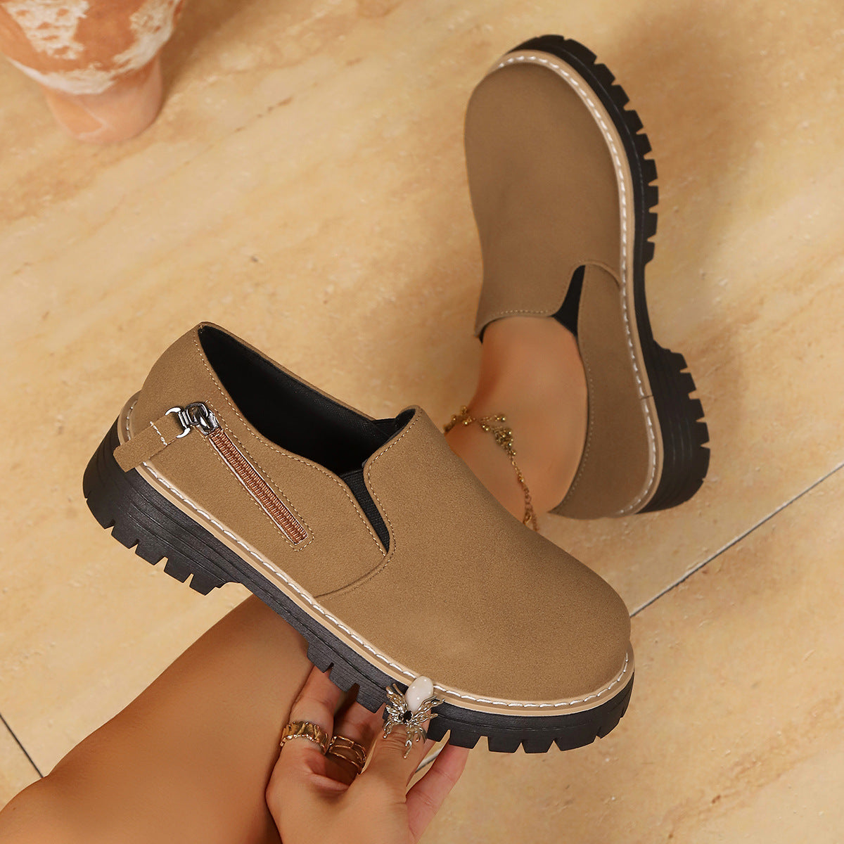 Damen Slip-On Boots mit robustem Profil und komfortabler Einlage R&B