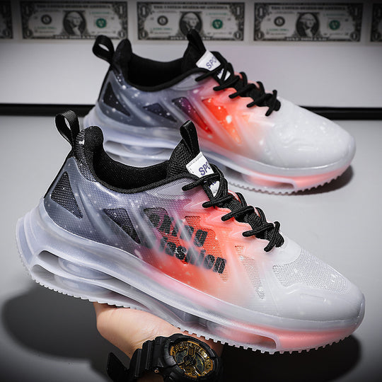 Damen sportliche Lauf-Sneaker mit luftiger Mesh-Oberfläche und stoßdämpfender Sohlentechnologie R&B