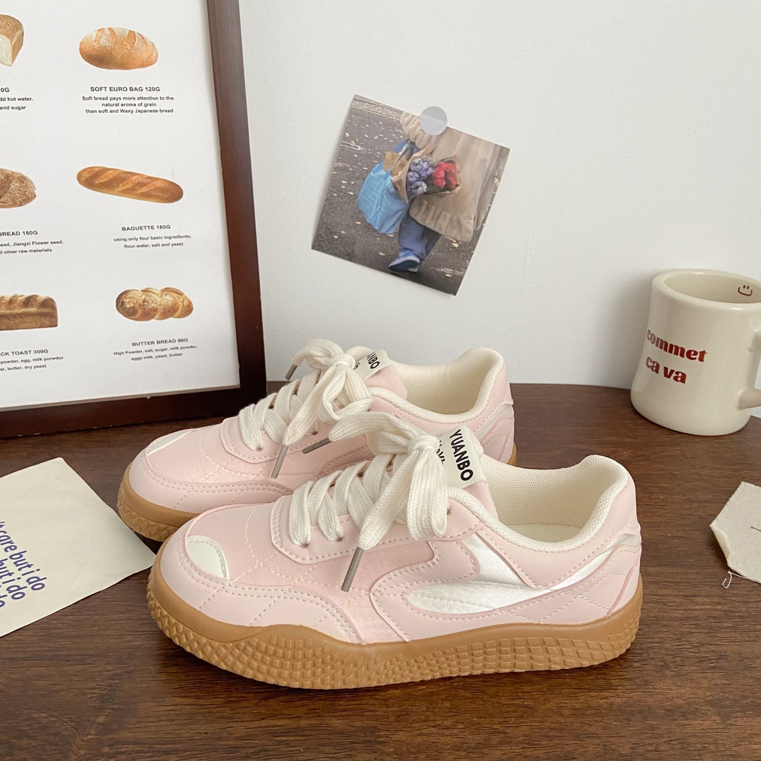 Damen Sneakers mit atmungsaktivem Obermaterial und dämpfender Laufsohle