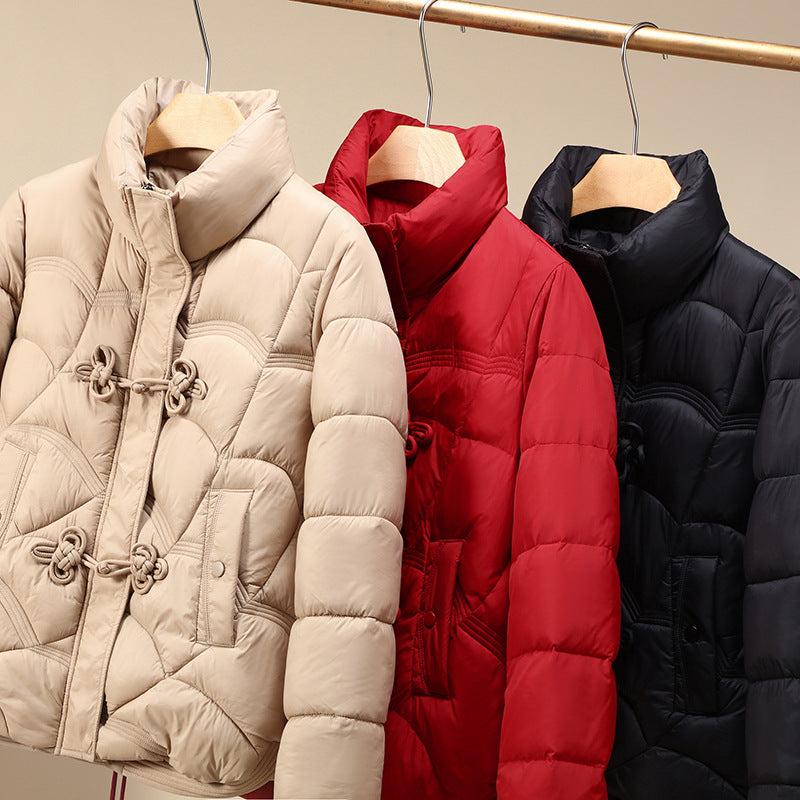 Damen Trendiger gepolsterter Blouson mit praktischen Schnürdetails R&B