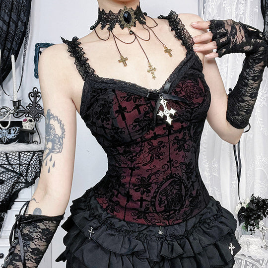 Damen figurbetonte Bluse mit Rüschendetails und Schnürung R&B