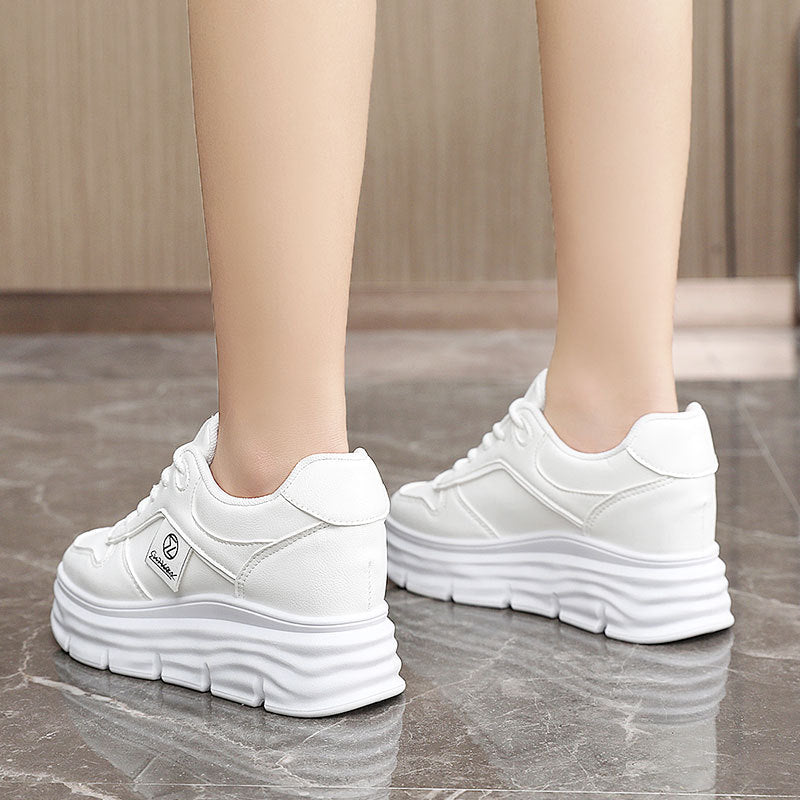 Damen Sportliche Plateau-Sneaker mit dämpfender Sohle und atmungsaktivem Obermaterial R&B