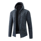 Herren gefütterte Strickjacke mit Kapuze R&B