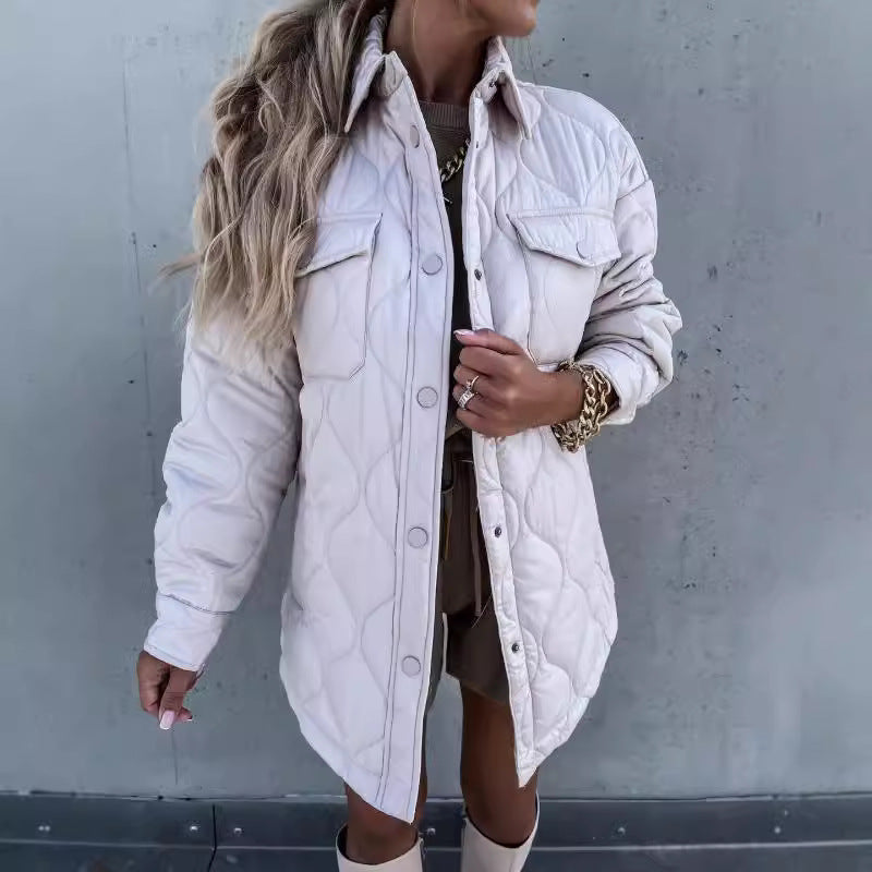 Damen gesteppte Übergangsjacke mit praktischen Taschen R&B