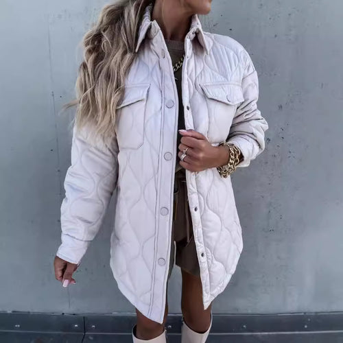 Damen gesteppte Übergangsjacke mit praktischen Taschen R&B