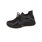 Damen Sportliche Sneakers mit flexibler Strick-Oberfläche und komfortabler Dämpfung R&B