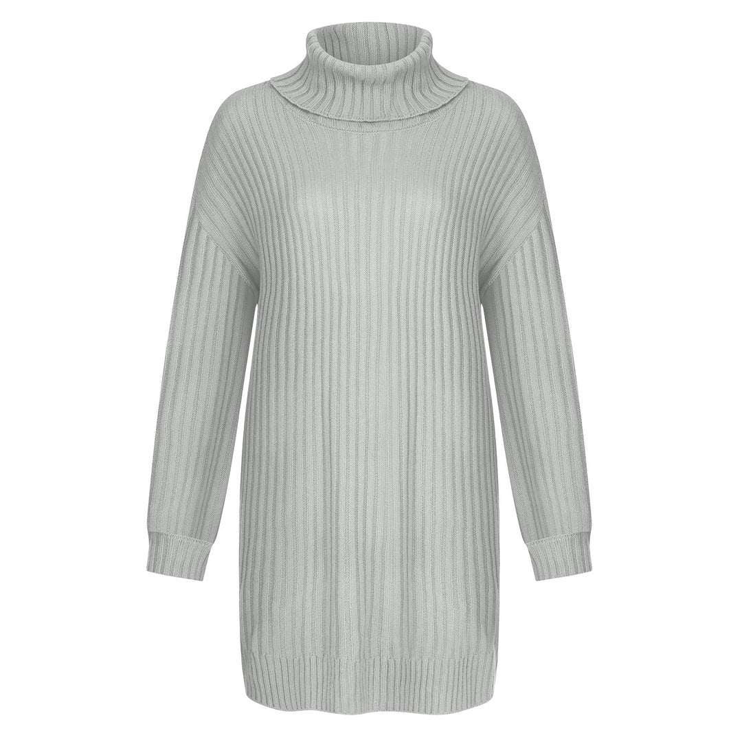 Damen Grobstrick Rollkragenpullover im lässigen Schnitt R&B