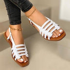 Damen Riemensandalen im R&Brnen Flecht-Design mit verstellbarem Riemen R&B