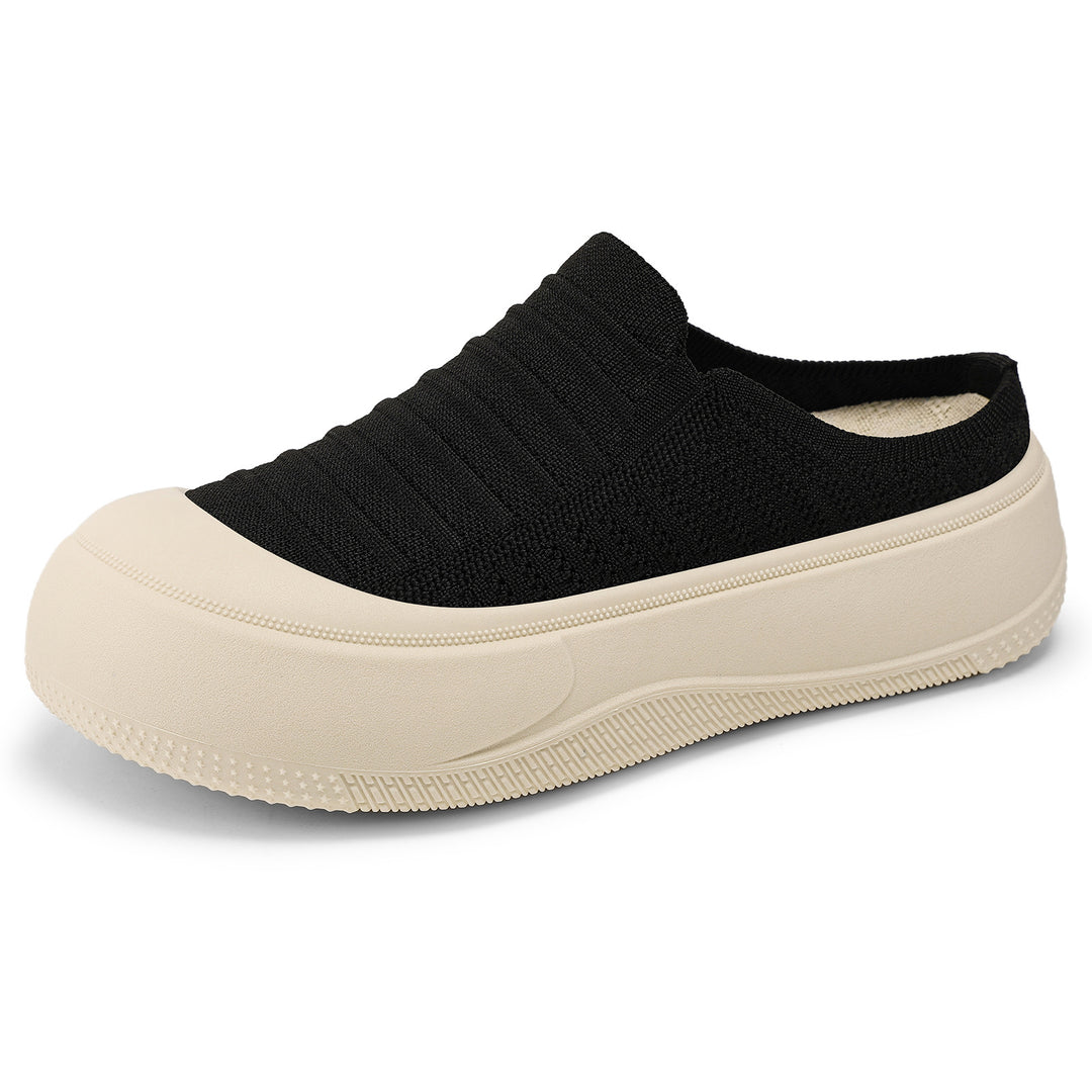Damen modische Komfort-Slipper mit luftdurchlässigem Obermaterial und rutschfester Sohle R&B