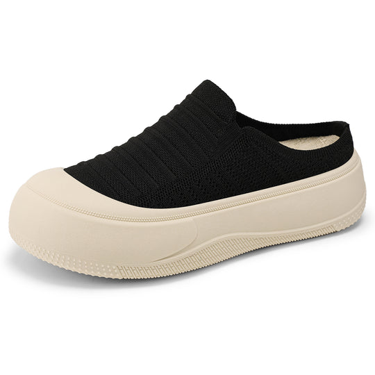 Damen modische Komfort-Slipper mit luftdurchlässigem Obermaterial und rutschfester Sohle R&B