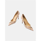 Damen elegante Stiletto-Pumps mit dekorativem Nieten-Detail R&B