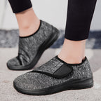 Damen Bequeme Slip-On Fitnessschuhe mit verstellbarem Klettverschluss R&B