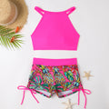 Damen Sportliches Bikiniset mit buntem Muster R&B
