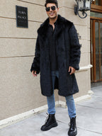 Herren elegante Felljacke R&B