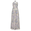 Damen Maxikleid mit floralem Design und verstellbarem Träger R&B
