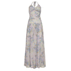 Damen Maxikleid mit floralem Design und verstellbarem Träger R&B