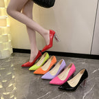 Damen Elegante High Heel Pumps mit transparentem Blockabsatz R&B