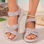 Damen Freizeit-Sandalen mit Fußbett und breiten Riemen R&B