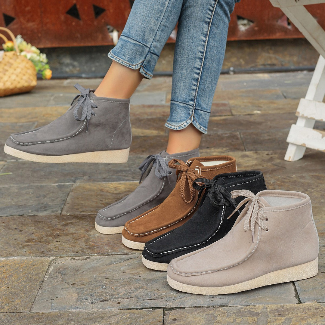 Damen Mokassins mit hochwertigem Wildleder und elastischer Sohle R&B