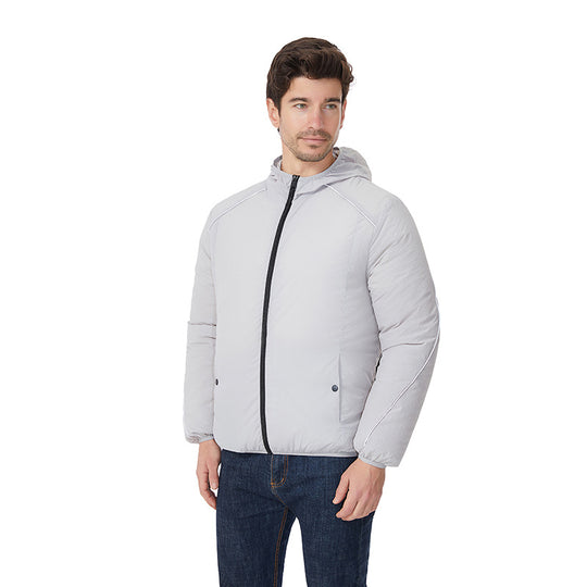 Herren nan leichte wasserdichte Kapuzenjacke winddicht mit reflektierenden Details R&B