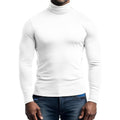 Herren atmungsaktives Rollkragen-T-Shirt aus weichem Jersey R&B