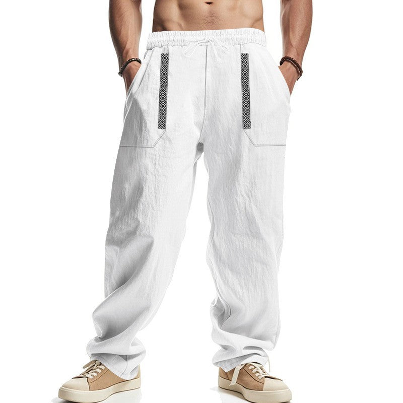 Herren lässige Cargo-Hose mit elastischem Bund und praktischen Taschen R&B