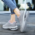 Damen Luftige Freizeitsneaker mit atmungsaktivem Mesh-Obermaterial und dämpfender Sohle R&B
