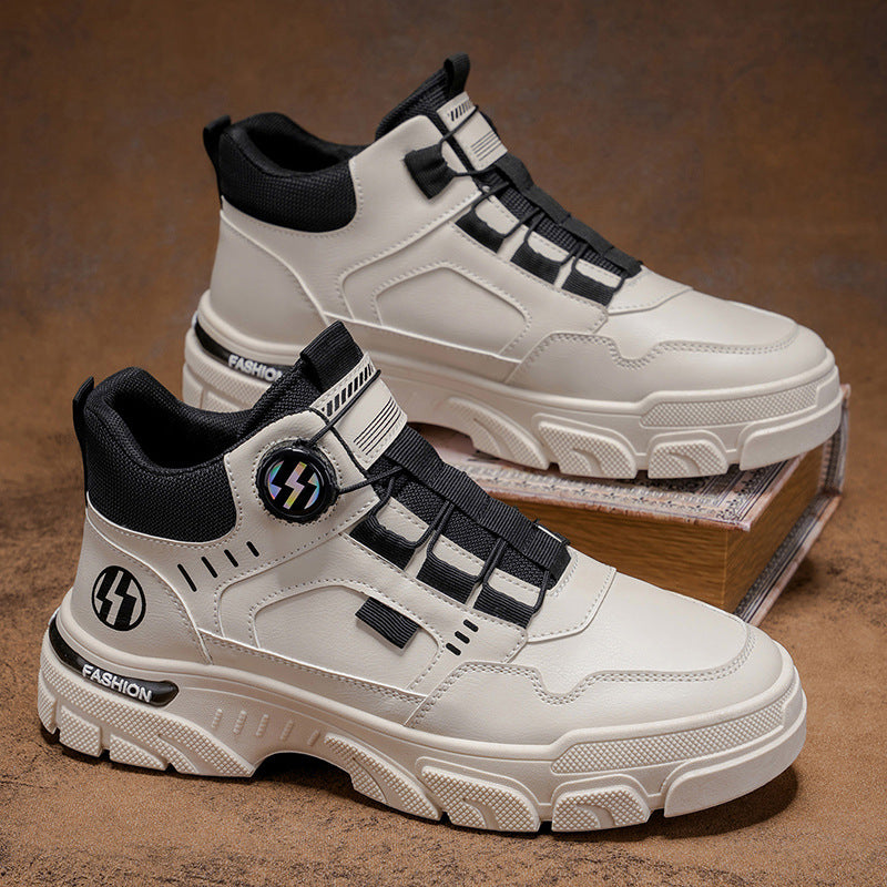 Damen Modische High-Top Sneakers mit innovativem Schnürsystem R&B