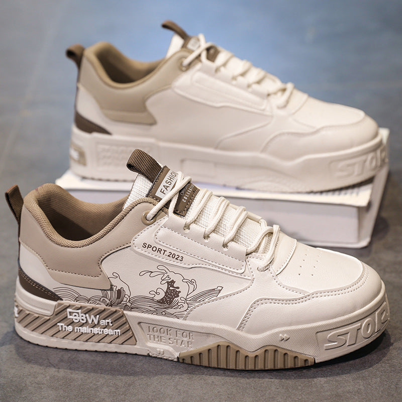 Damen Modische Freizeitsneaker mit rutschfester Sohle und grafischem Design R&B