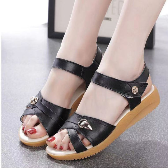 Damen Komfortable Sandalen mit dämpfendem Fußbett und modischem Riemendesign R&B