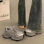 Damen Sportliche Chunky Sneakers mit rutschfester Sohle und atmungsaktivem Obermaterial R&B