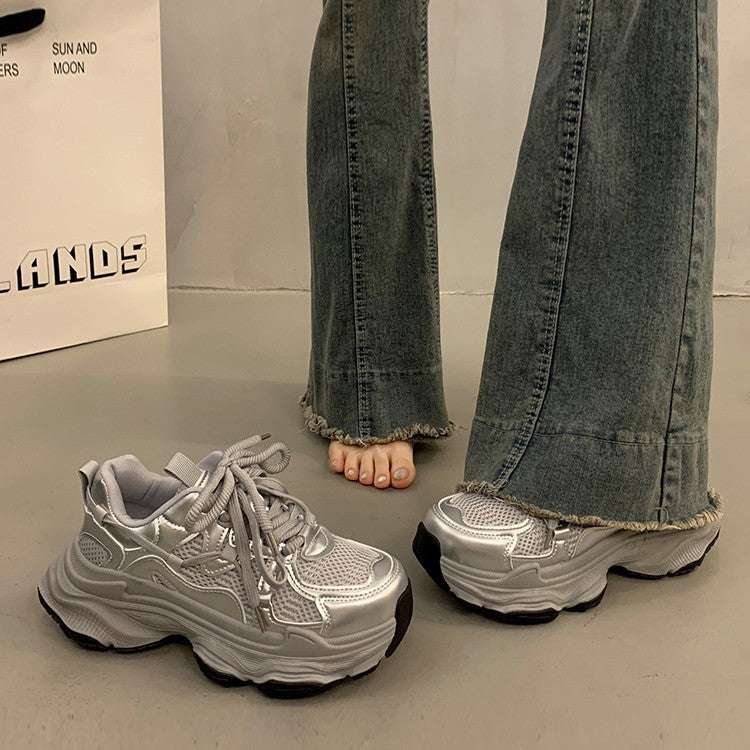Damen Sportliche Chunky Sneakers mit rutschfester Sohle und atmungsaktivem Obermaterial R&B