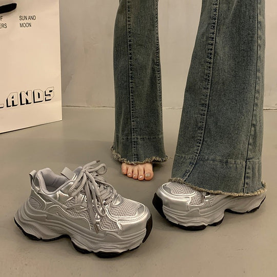Damen Sportliche Chunky Sneakers mit rutschfester Sohle und atmungsaktivem Obermaterial R&B